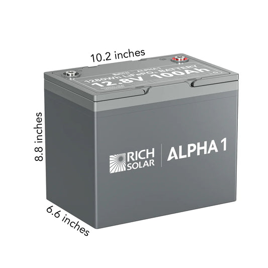 Rich Solar ALPHA 1 12V 100Ah LiFePO4 Battery