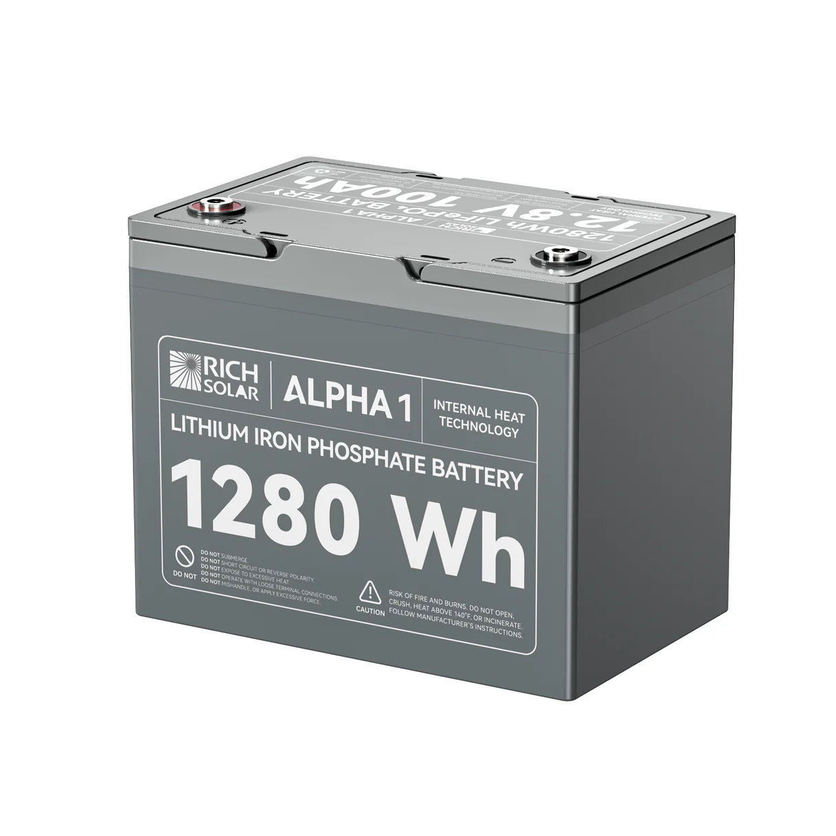 Rich Solar ALPHA 1 12V 100Ah LiFePO4 Battery