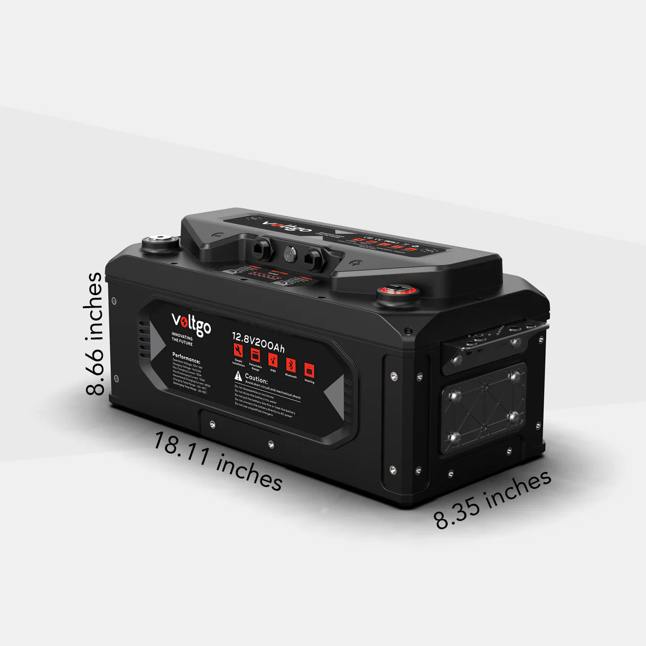 VoltGo Elite Series 12.8V 200Ah LiFePO₄ Battery